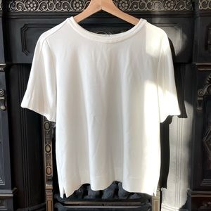 Judith and Charles - White Short Sleeve Blouse